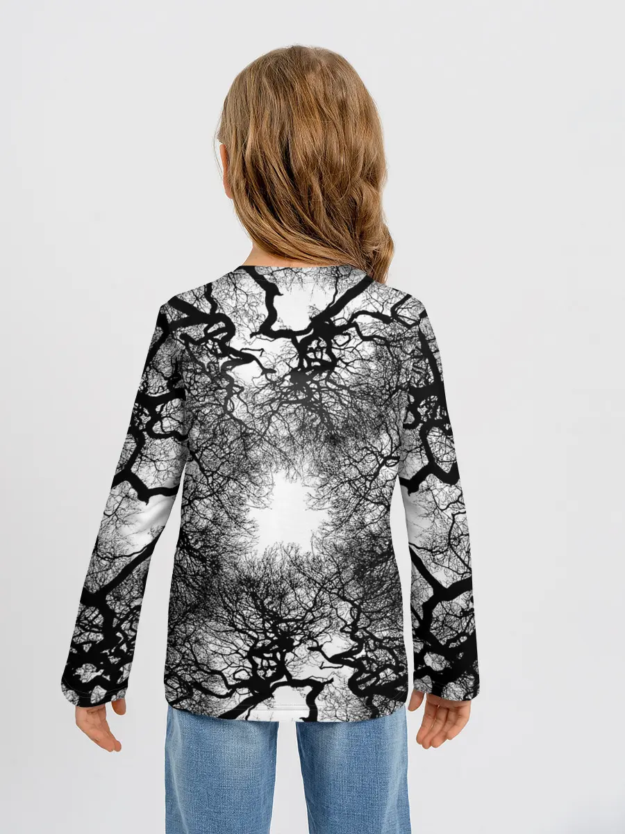Детский лонгслив / Texture Branches