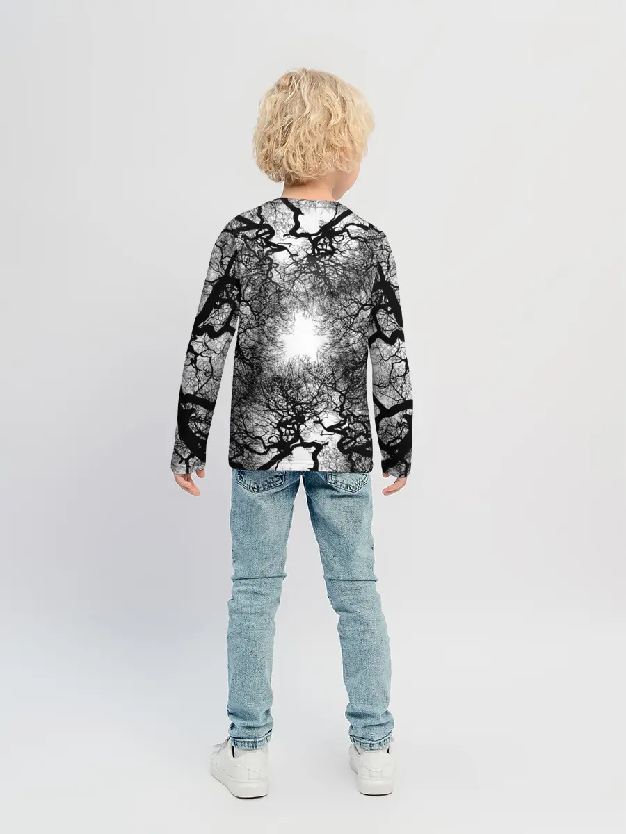 Детский лонгслив / Texture Branches