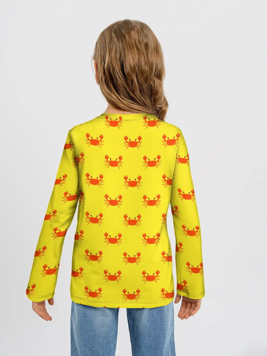 Детский лонгслив / Крабы