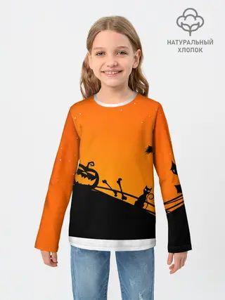 Детский лонгслив / Хэллоуин