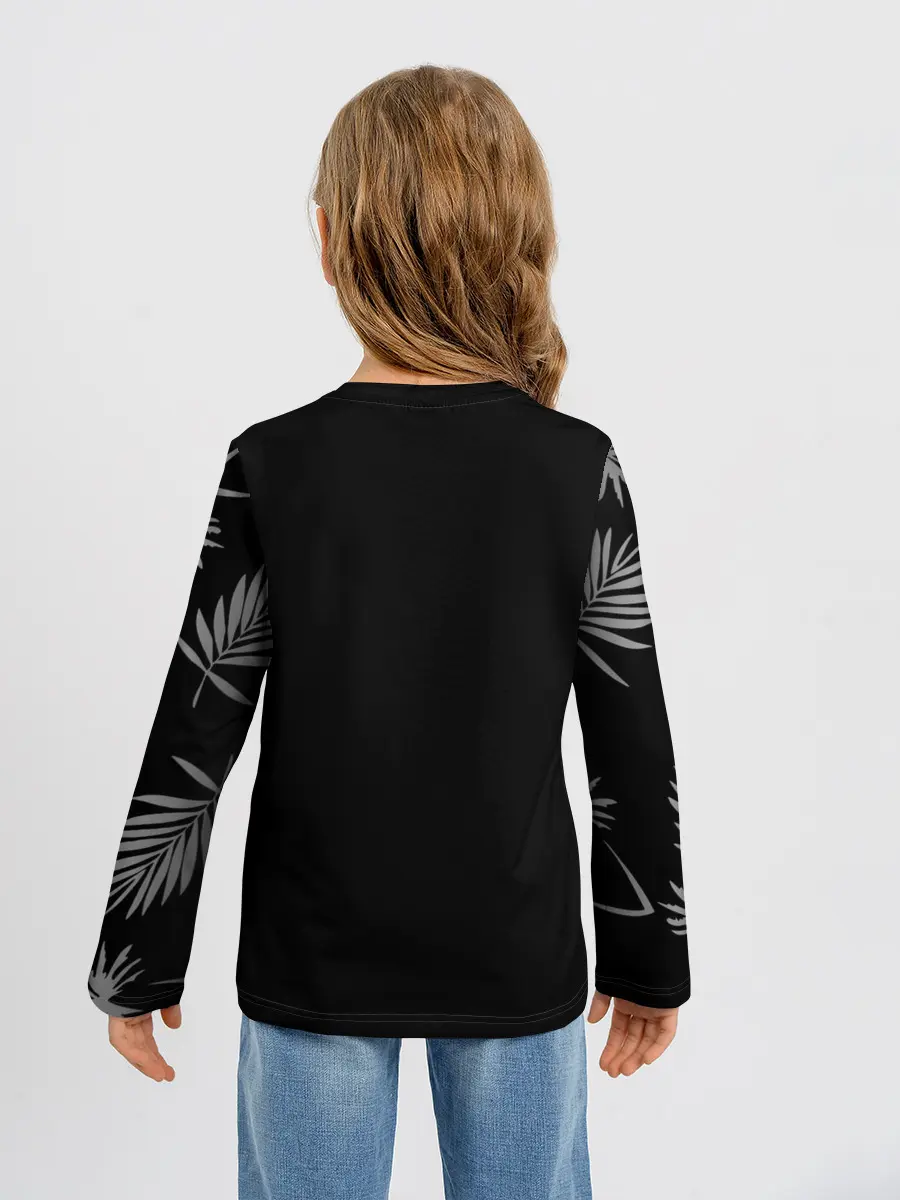 Детский лонгслив / Чами Паппитсон Чёрный клевер