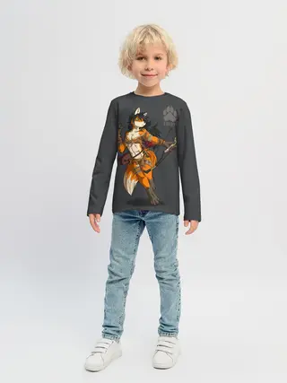 Детский лонгслив / Furry fox