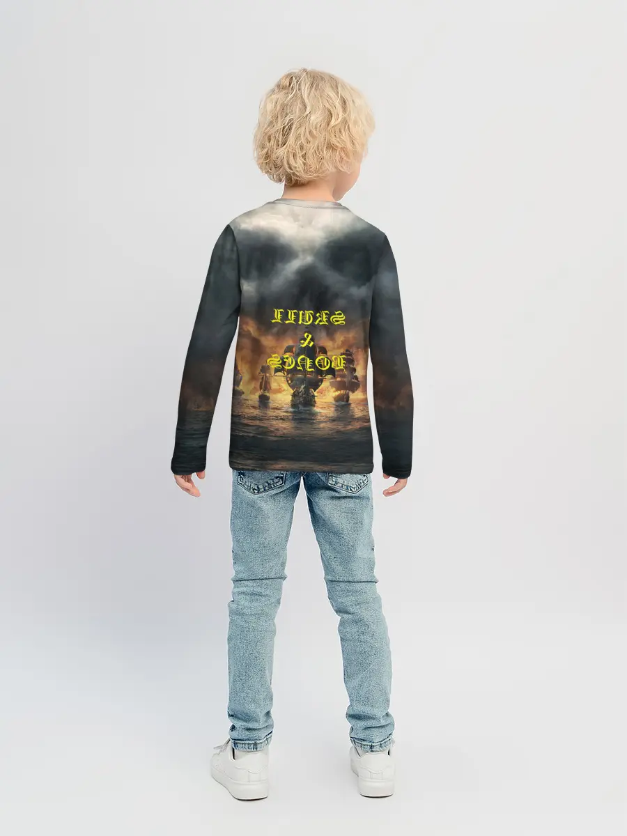 Детский лонгслив / Skull & Bones | Пираты