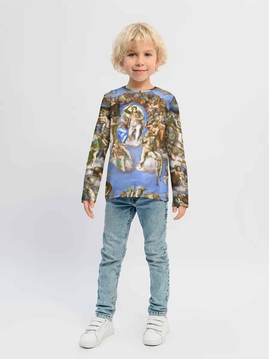 Детский лонгслив / Микеланджело страшный суд