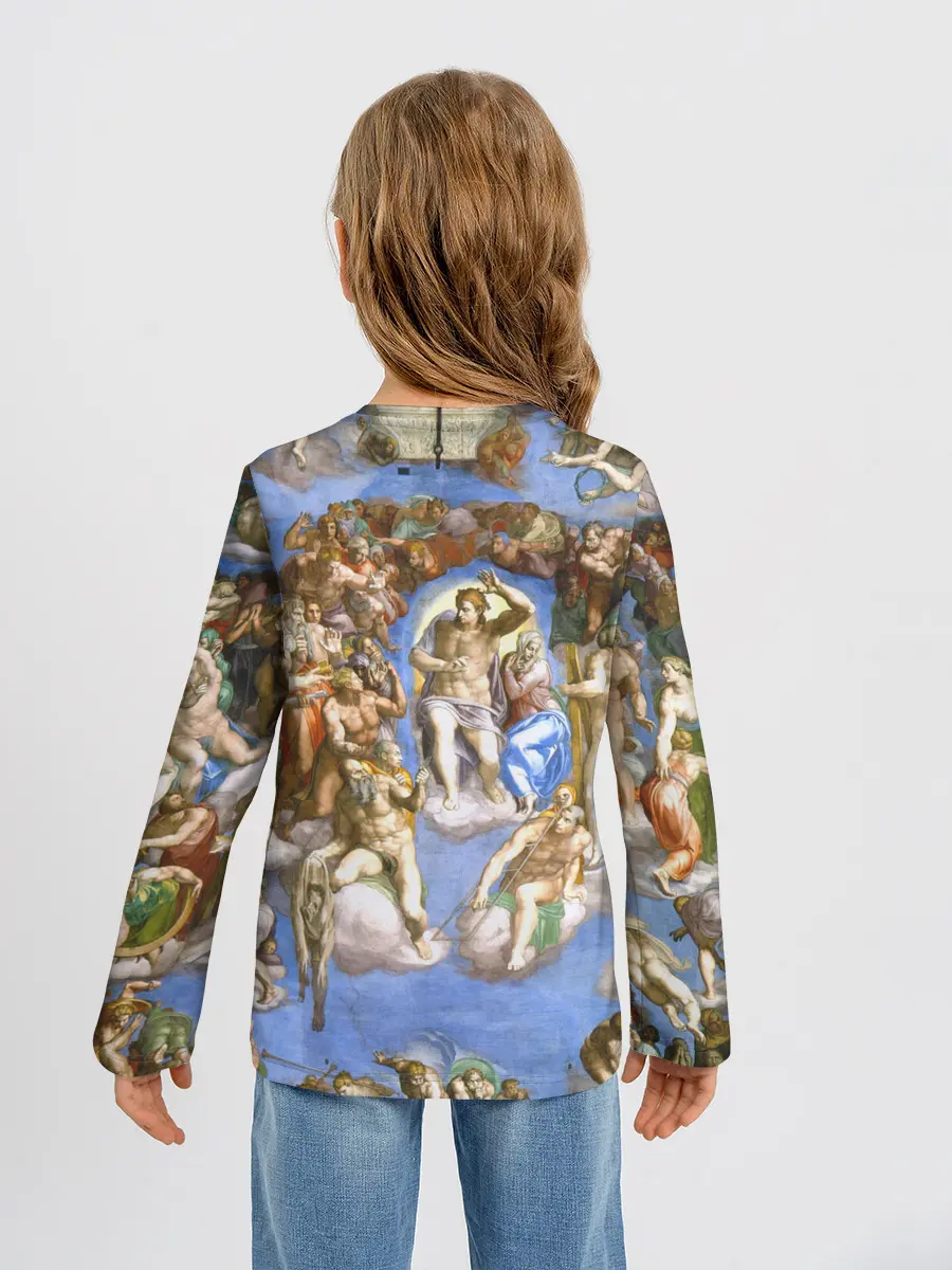 Детский лонгслив / Микеланджело страшный суд