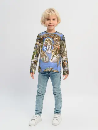 Детский лонгслив / Микеланджело страшный суд