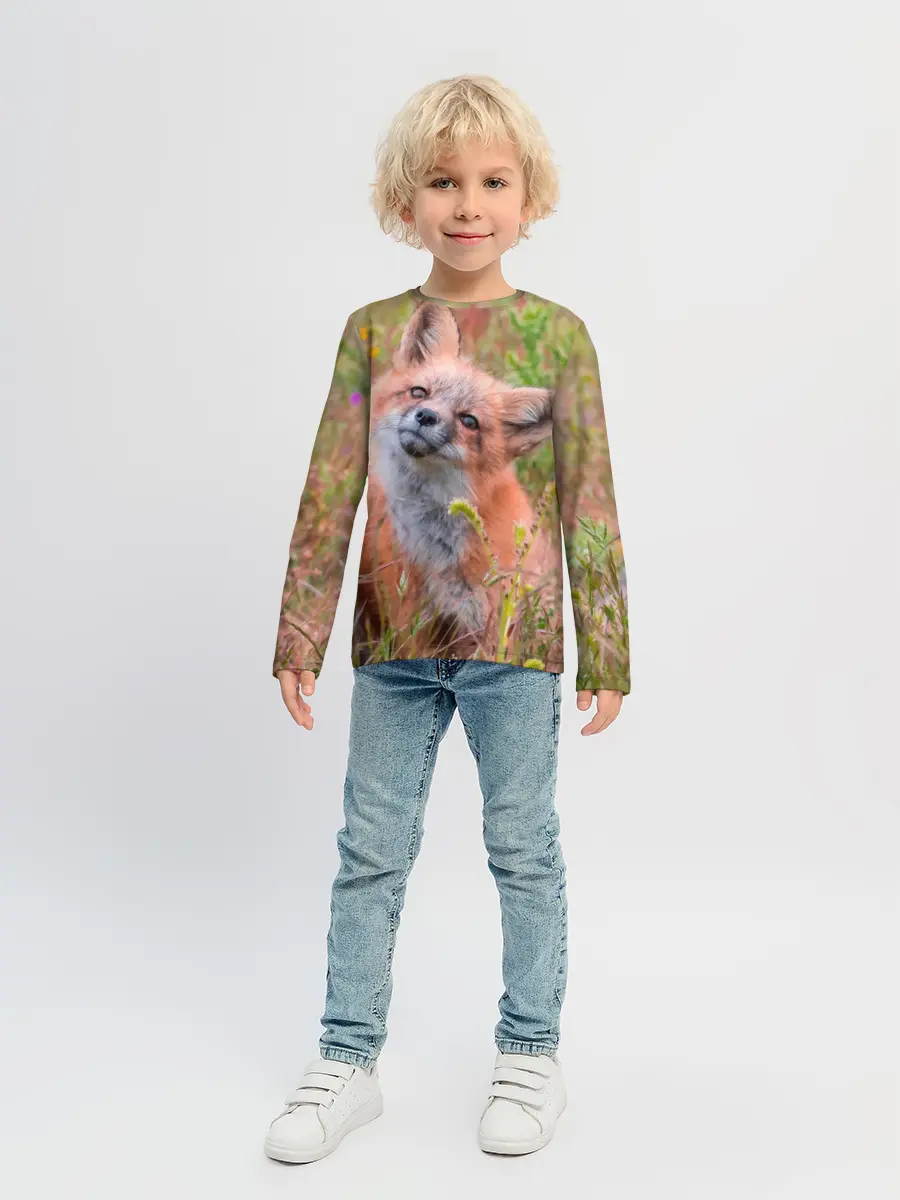 Детский лонгслив / Лисичка