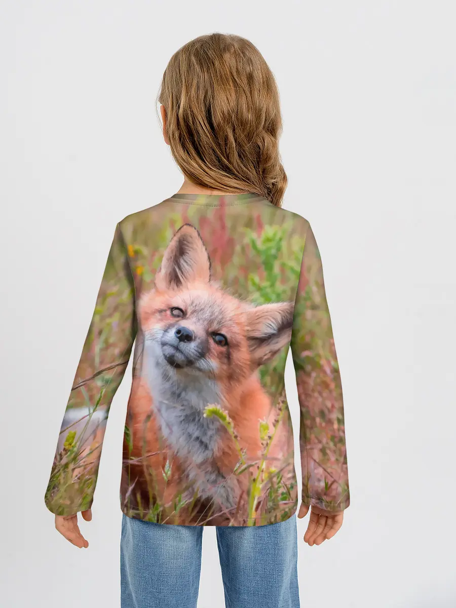 Детский лонгслив / Лисичка