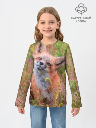 Детский лонгслив / Лисичка