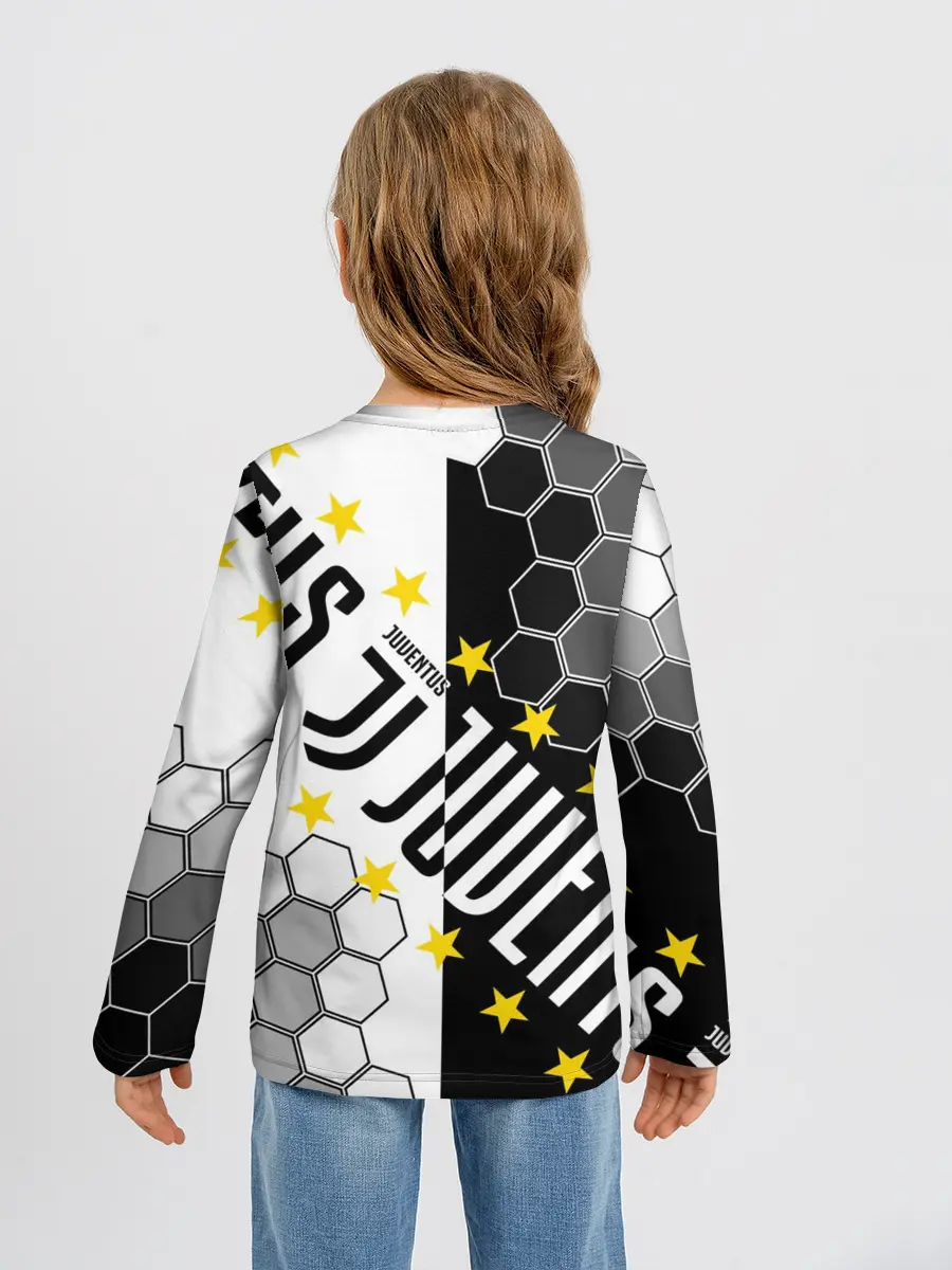 Детский лонгслив / JUVENTUS / ЮВЕНТУС / ЗВЕЗДЫ