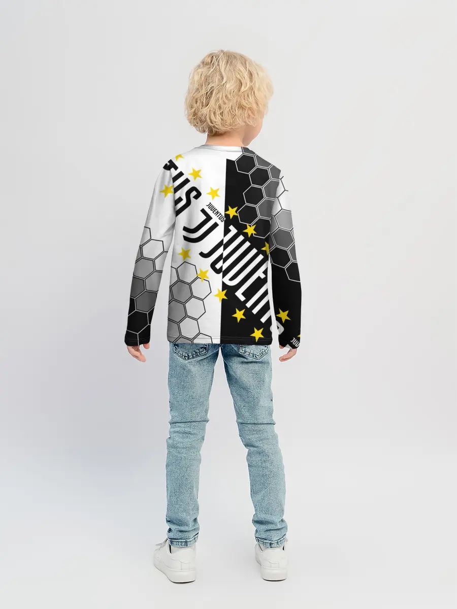 Детский лонгслив / JUVENTUS / ЮВЕНТУС / ЗВЕЗДЫ