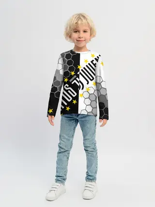 Детский лонгслив / JUVENTUS / ЮВЕНТУС / ЗВЕЗДЫ