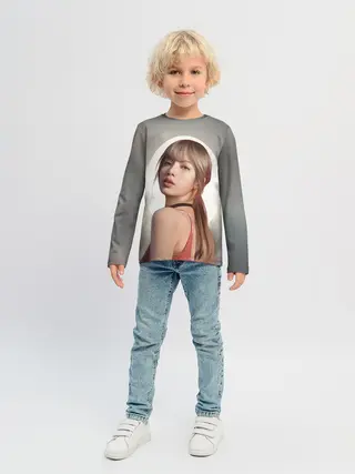 Детский лонгслив / Лиса маслом