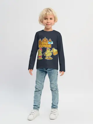 Детский лонгслив / Animal crossing x Dark Souls