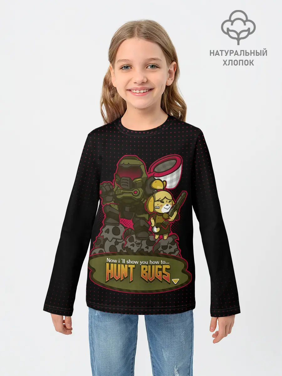 Детский лонгслив / Doom x Animal crossing