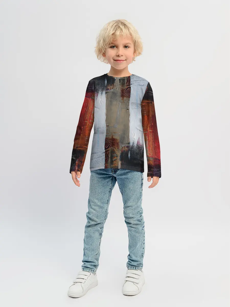 Детский лонгслив / Абстракция Красок