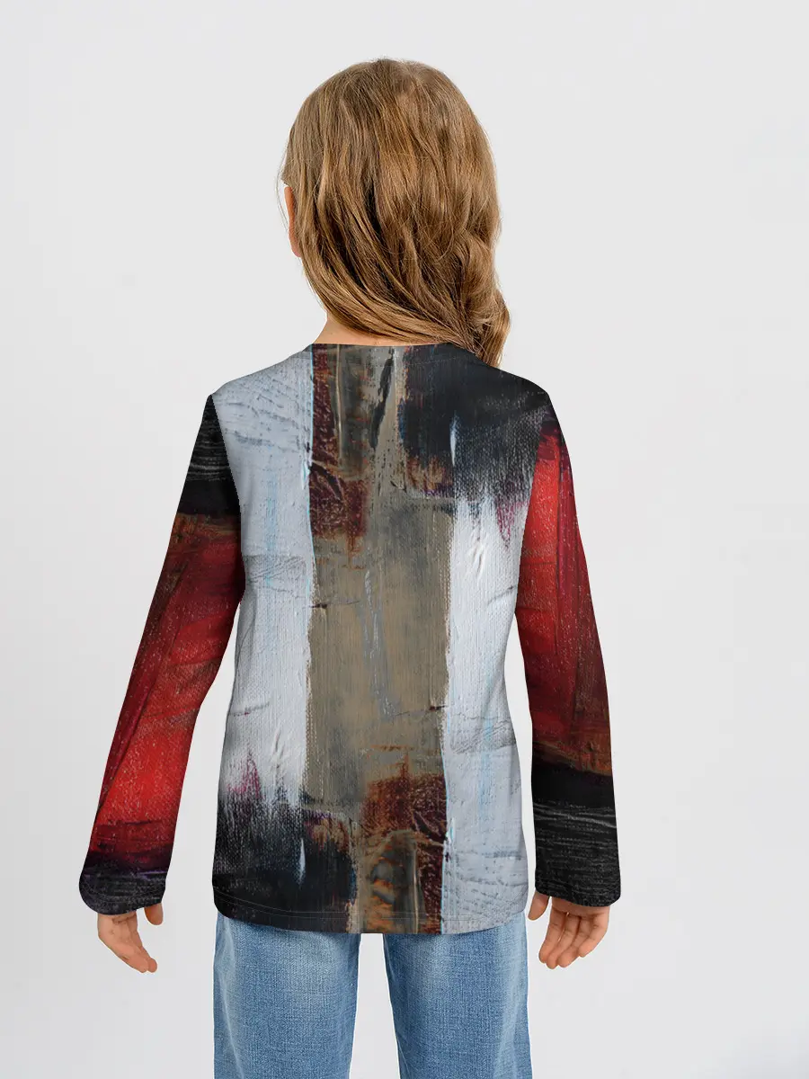 Детский лонгслив / Абстракция Красок