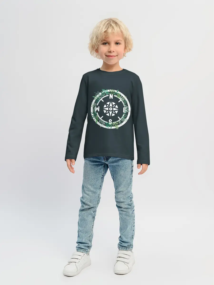 Детский лонгслив / Старый компас