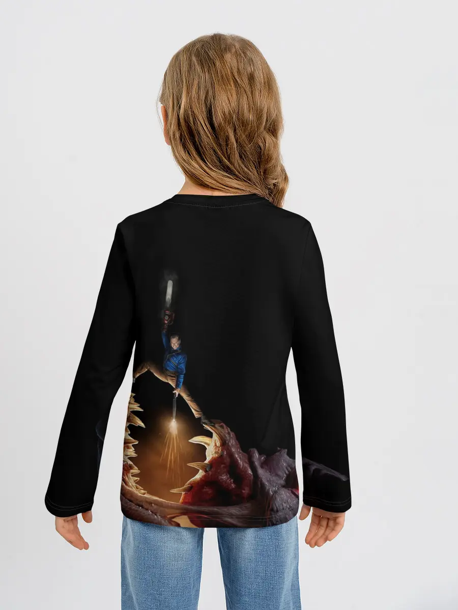 Детский лонгслив / Эш против демона