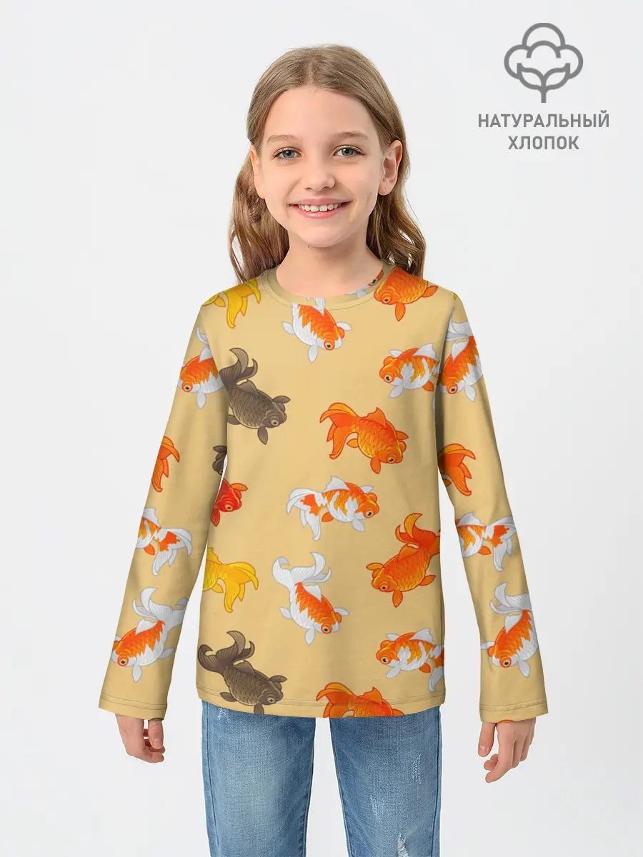 Детский лонгслив / Рыбки