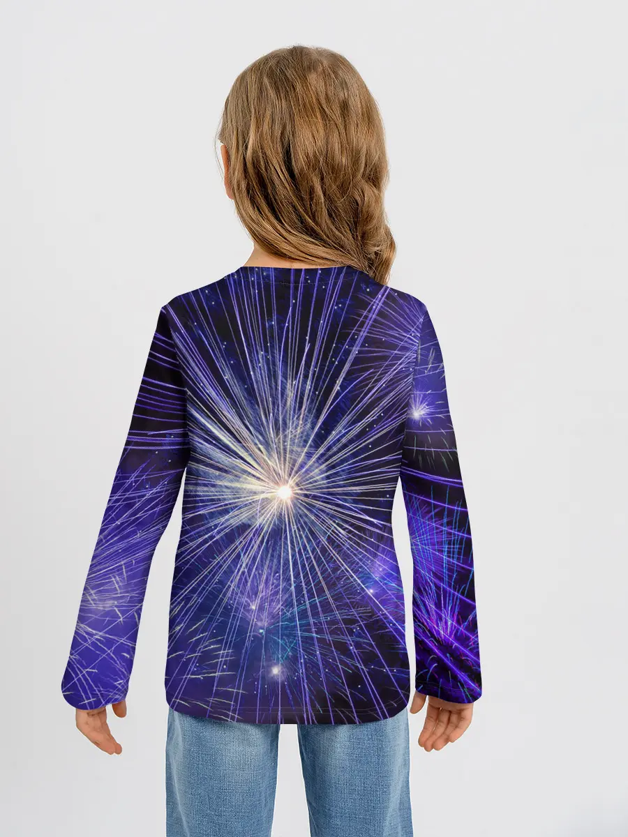 Детский лонгслив / Фейерверк