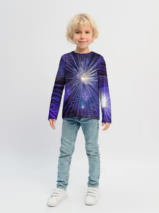 Детский лонгслив / Фейерверк