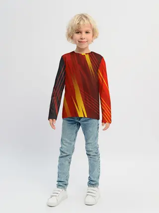 Детский лонгслив / Red sport style