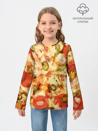 Детский лонгслив / Пицца
