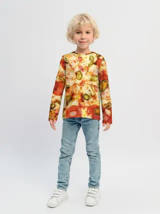 Детский лонгслив / Пицца