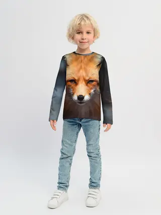 Детский лонгслив / Хитрая лисица