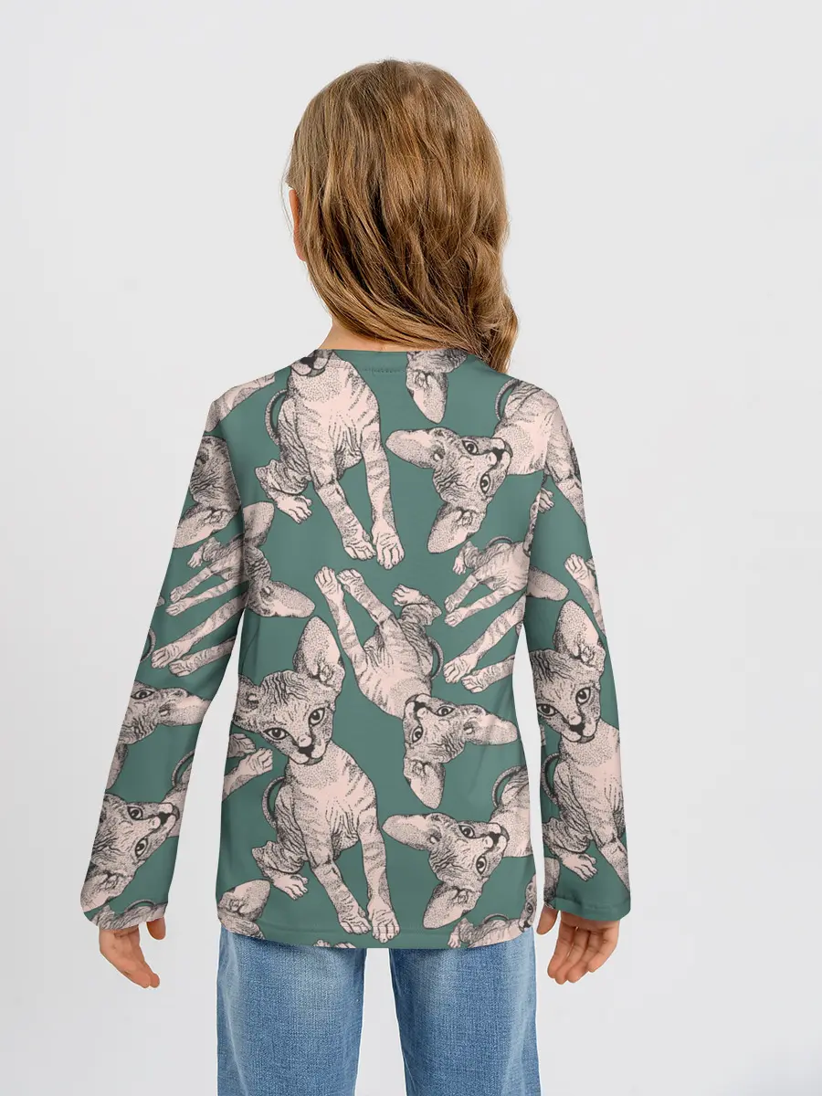 Детский лонгслив / Котёнок сфинкса