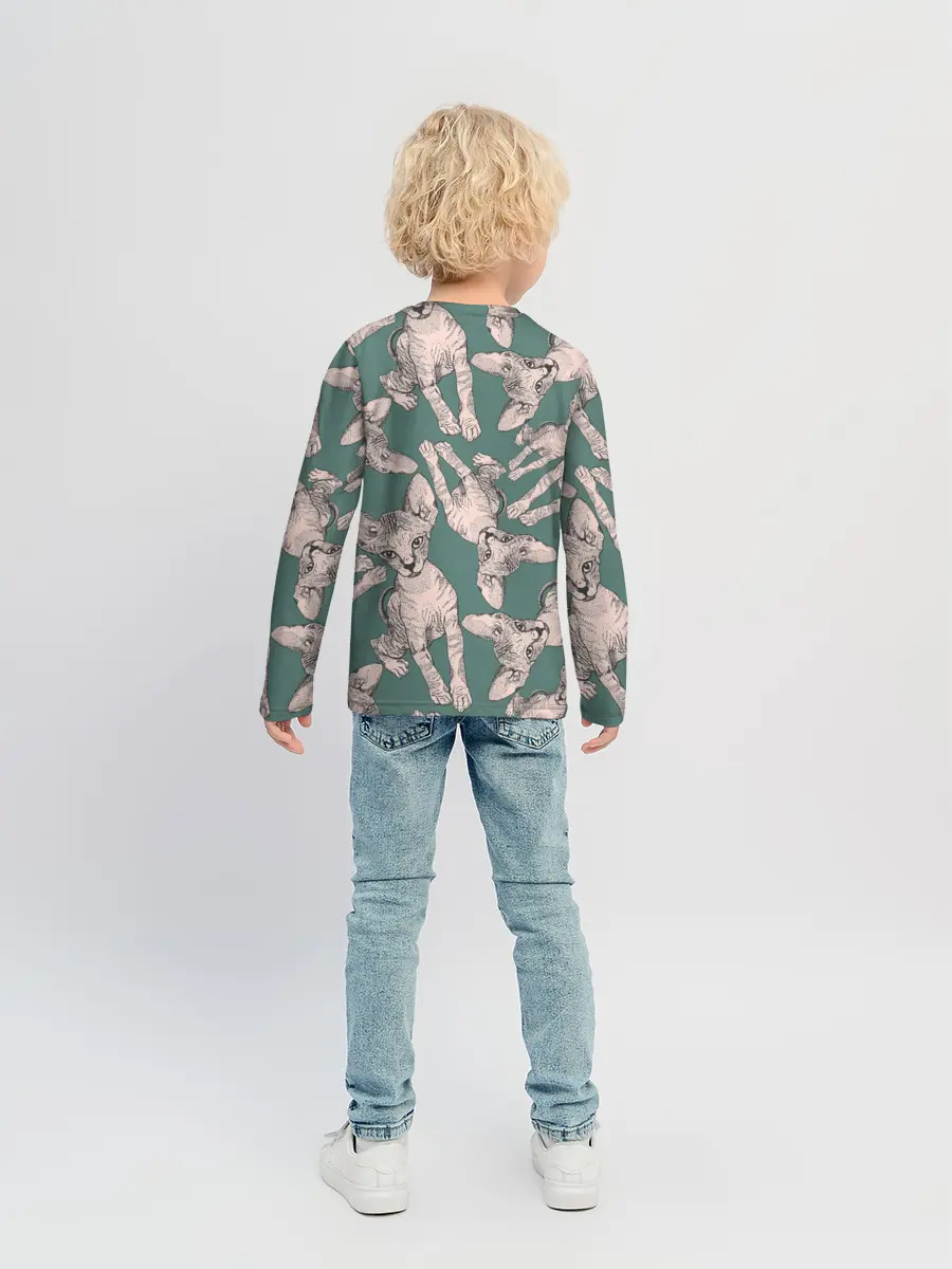 Детский лонгслив / Котёнок сфинкса
