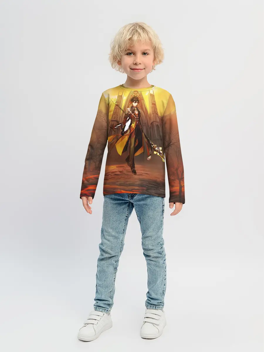 Детский лонгслив / GENSHIN INPACT, Zhong li