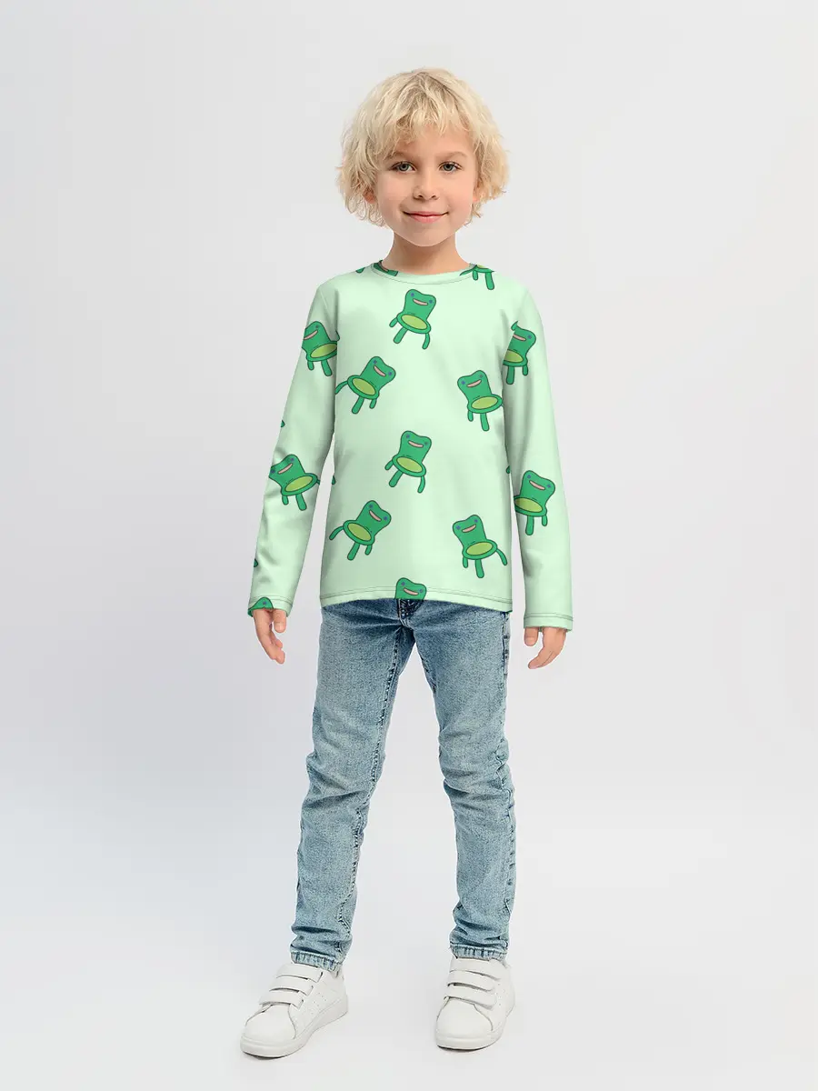 Детский лонгслив / Froggy crossing