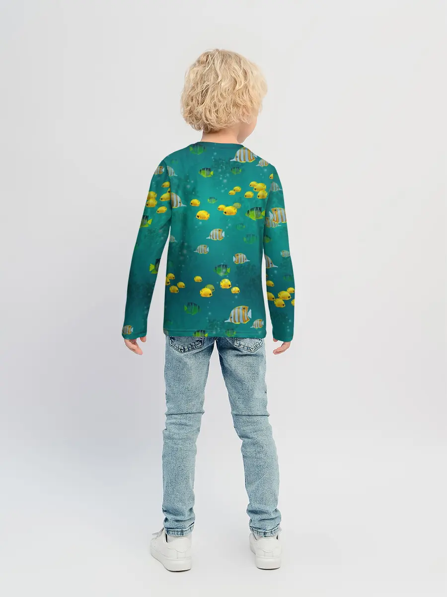 Детский лонгслив / Подводный мир. Рыбки