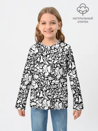 Детский лонгслив / Абстрактная жидкость