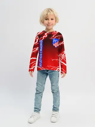 Детский лонгслив / АТЛЕТИКО МАДРИД / МОЛНИИ