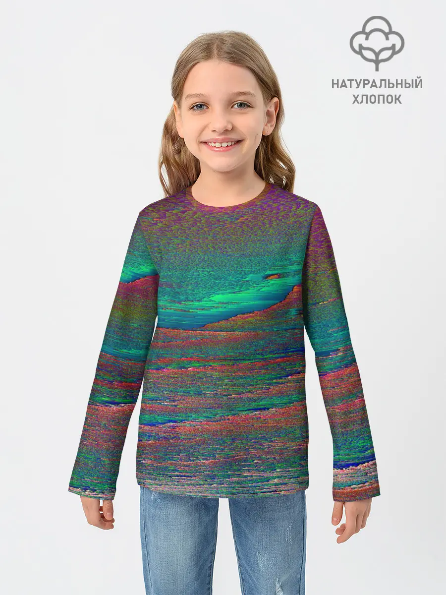 Детский лонгслив / ГЛИТЧ | ПОМЕХИ