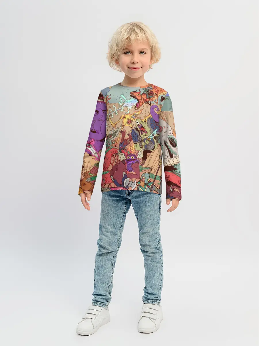 Детский лонгслив / MONSTER WAR | СЮРРЕАЛИЗМ