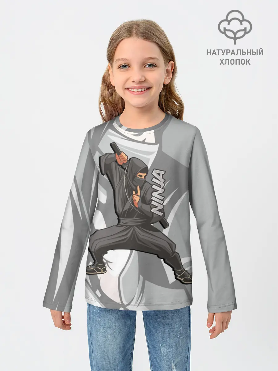 Детский лонгслив / Ниндзя