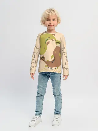 Детский лонгслив / Рыбы. Знаки зодиака, море