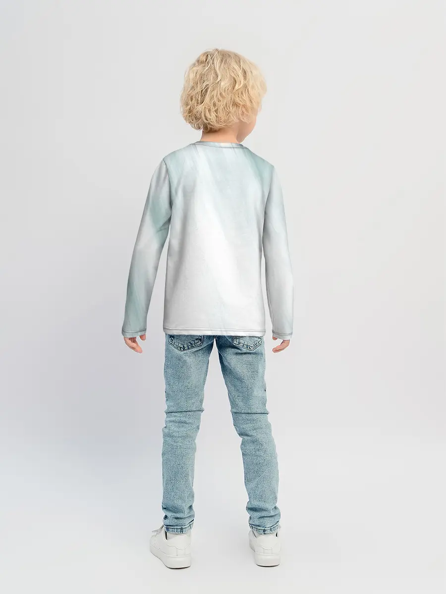 Детский лонгслив / Аста и Юно малыши Чёрный клевер