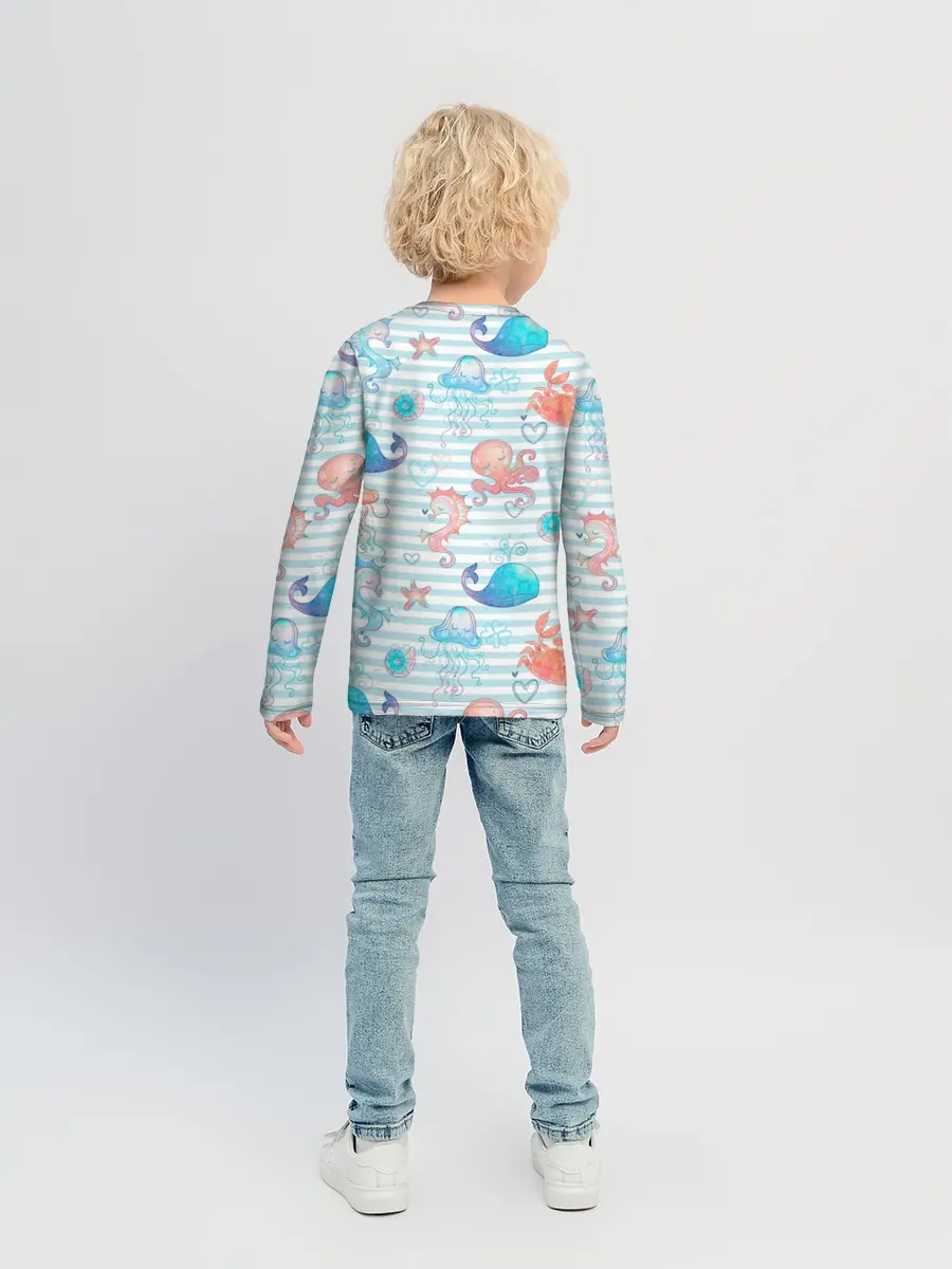 Детский лонгслив / Морские жители