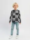 Детский лонгслив / Пэчворк из Кожи