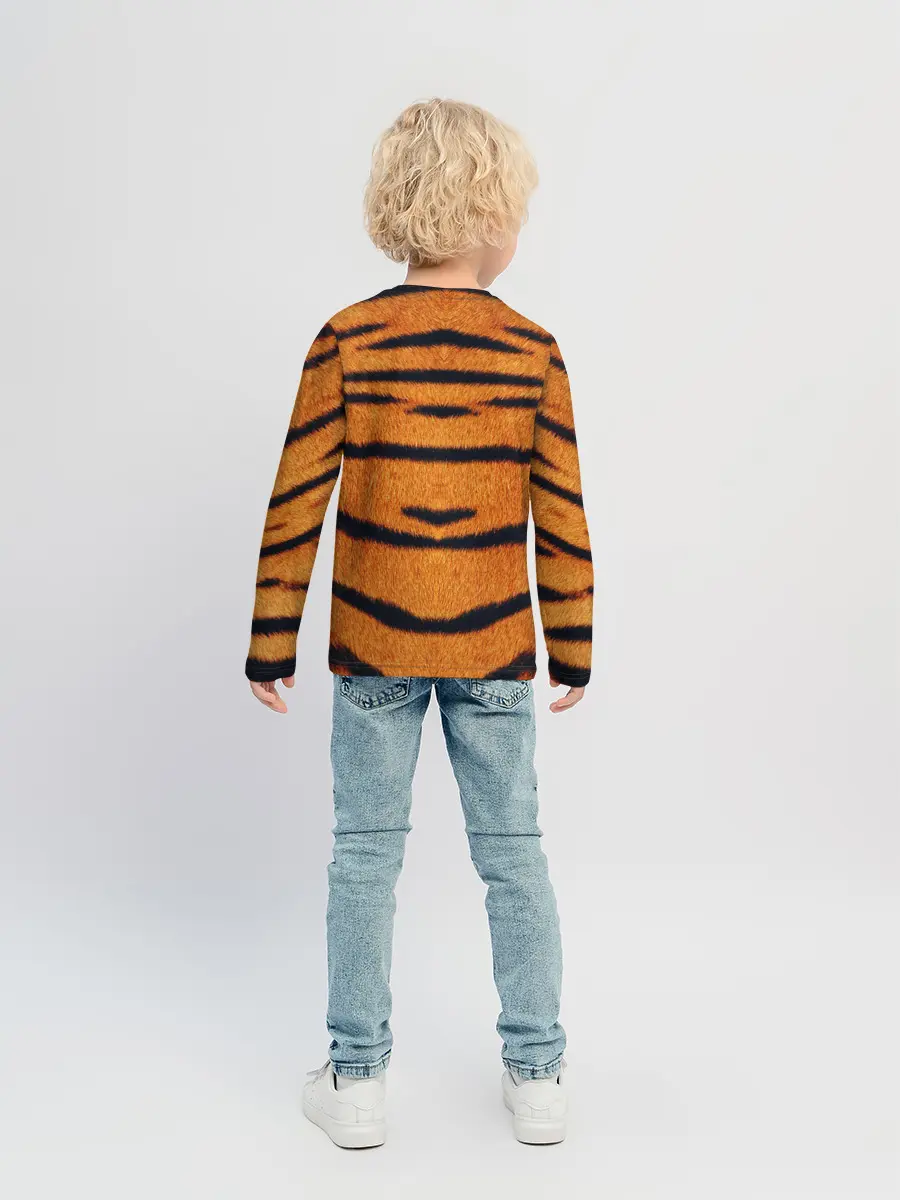 Детский лонгслив / Тигровый Раскрас
