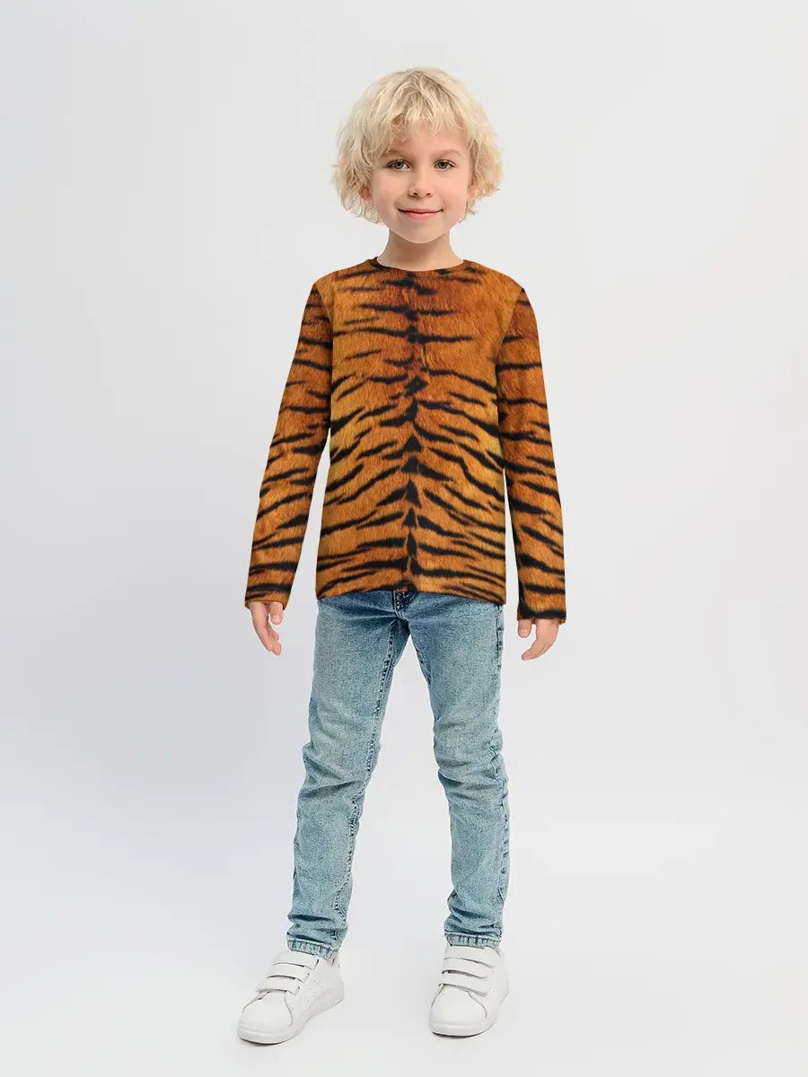 Детский лонгслив / Шкура Тигра