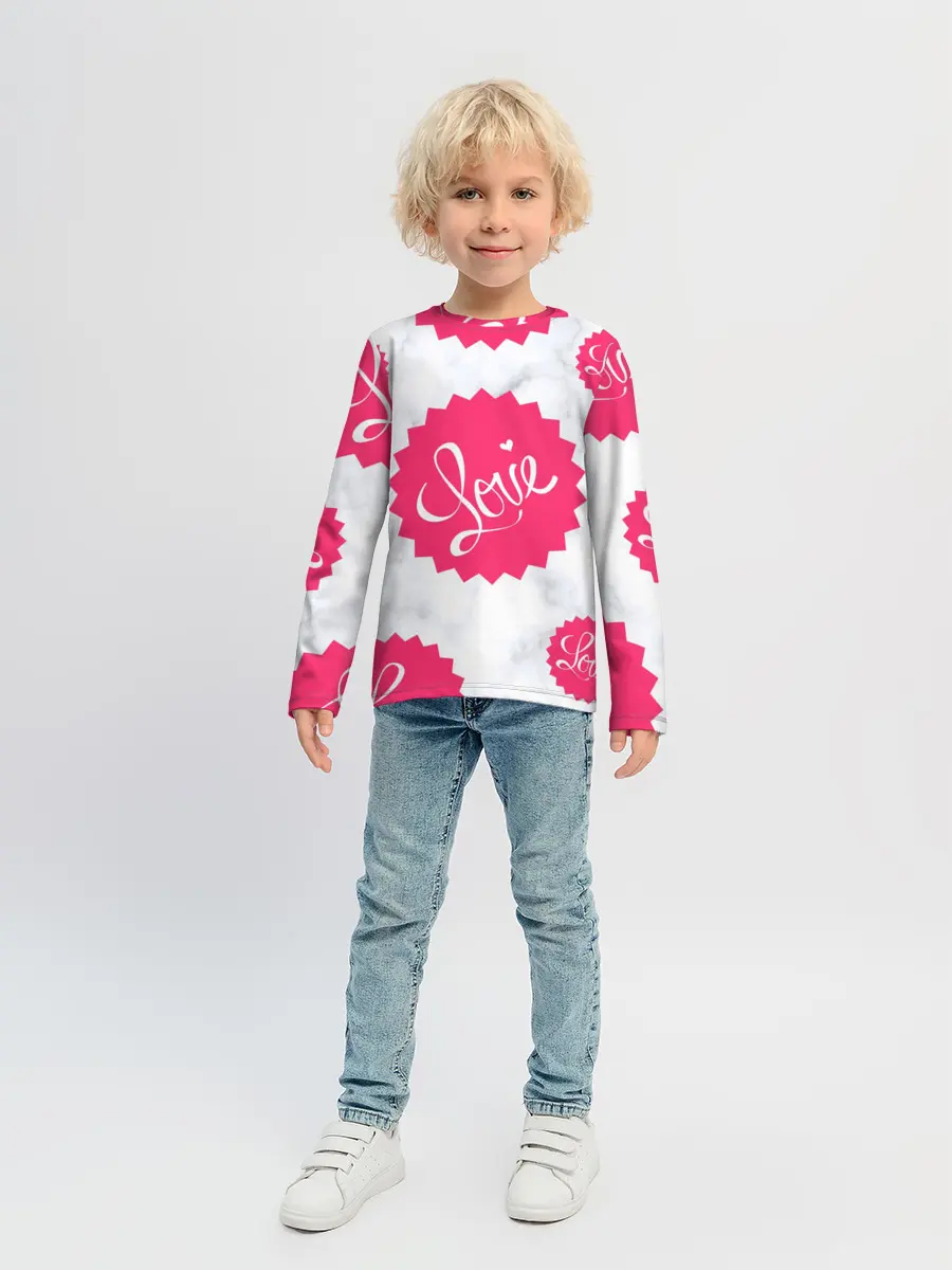 Детский лонгслив / Feel Love
