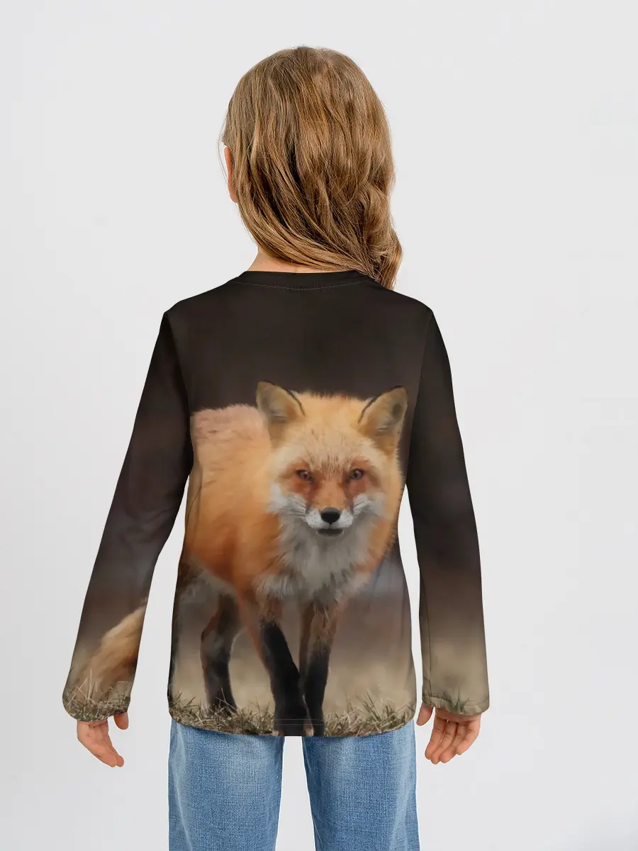 Детский лонгслив / Хитрая лисица