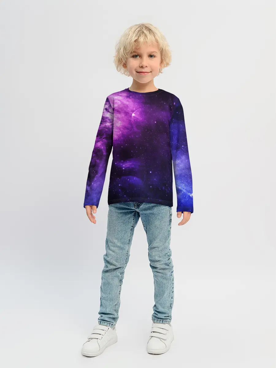 Детский лонгслив / Холодный космос