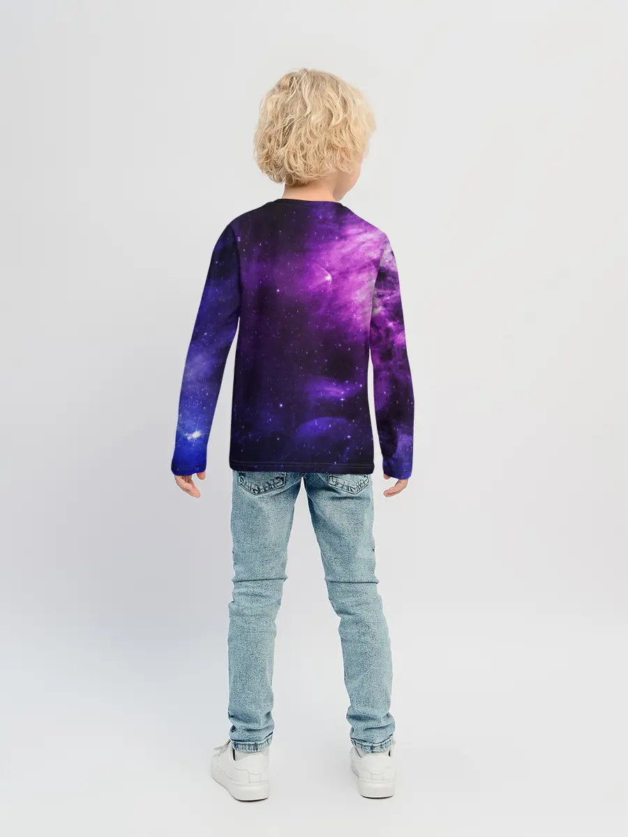Детский лонгслив / Холодный космос